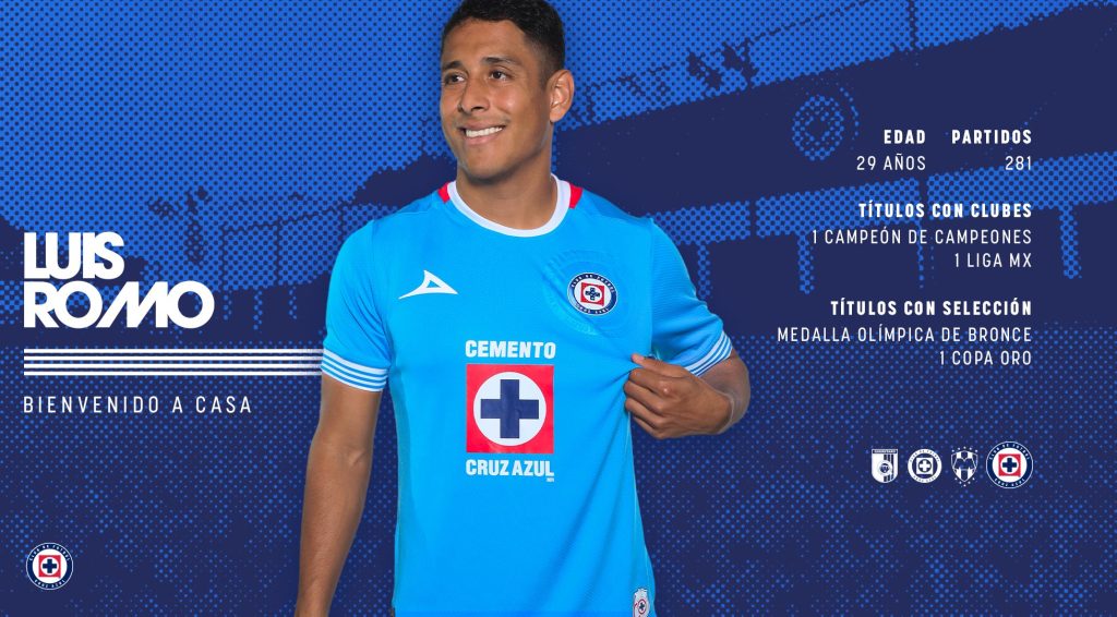Luis Romo, sexto refuerzo de Cruz Azul para el Apertura 2024