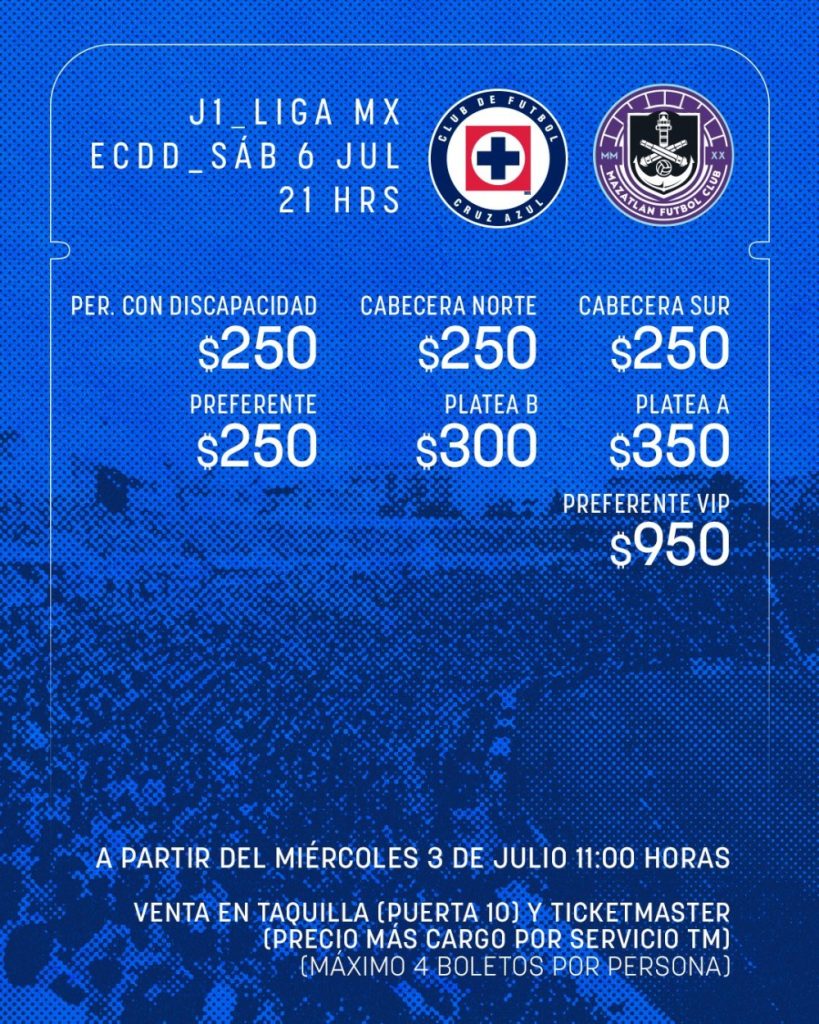 Precios de boletos para el primer partido de la Máquina en el Apertura 2024.